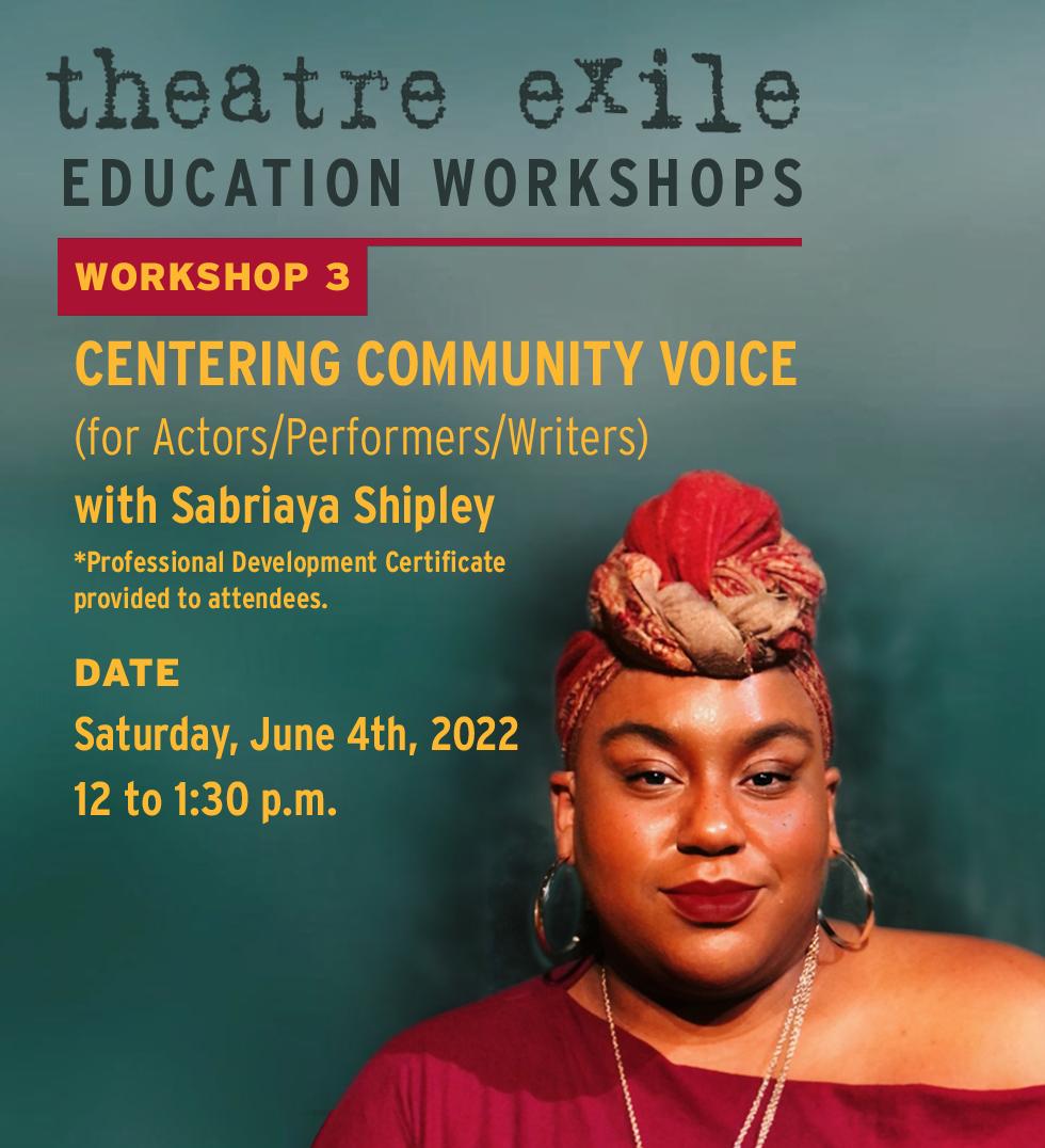 Centering Community Voice with Sabriaya Shipley Theatre Philadelphia